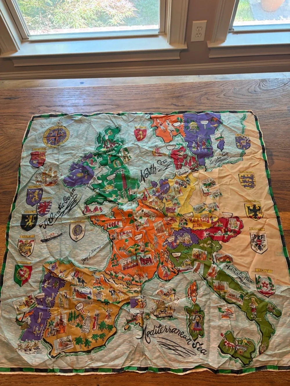 Italian scarf mid century